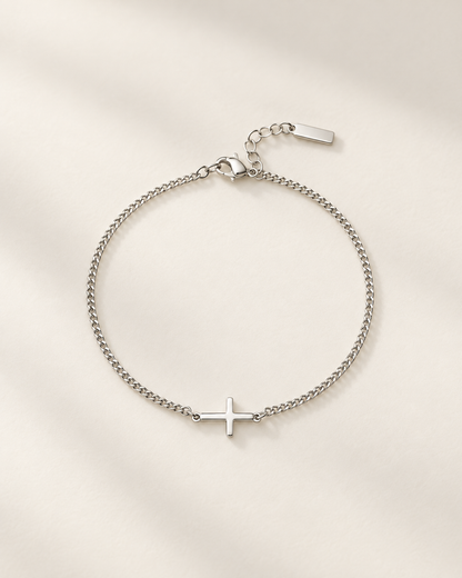 Cross Bracelet | Silver
