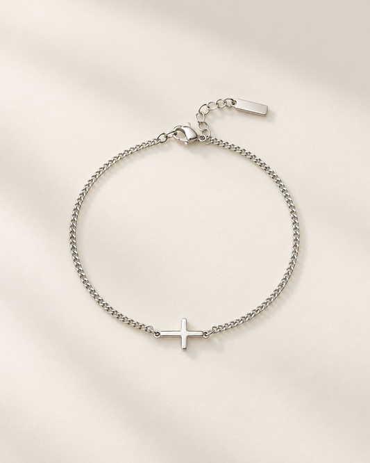 Cross Bracelet | Silver