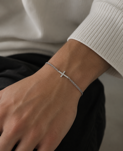 Cross Bracelet | Silver